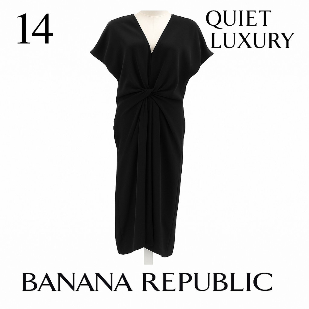 Banana Republic Black Midi Dress